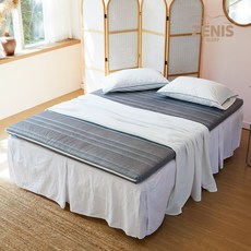 제니스가구 H800 허리엔 실속형 친환경 자카드 롤팩 토퍼 매트리스(S)