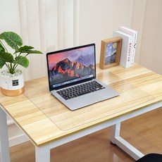 Yueboa 책상 매트 투명 PVC제 학습 책상 매트 두께 1.5mm 클리어 책상 매트 사무실 책상 식탁보 PC 테이블 매트 방진 방수 내열 1.5mm, 상세페이지 참조