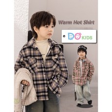 DO Kids童裝 台灣現貨 日系格子襯衫(加厚) 男女童 長袖格子襯衫 兒童襯衫