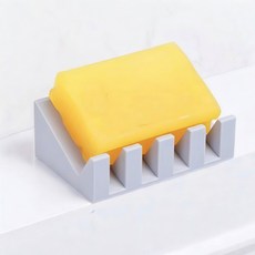 KEHEART피아노건반형 물빠짐 논슬립 실리콘 비누받침, 그레이, 1개