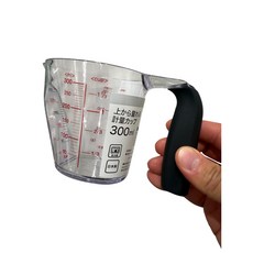 [니토리] 일본 주방용품 위에서 보는 계량컵 300ml Clear, 1개, 단일