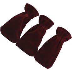 3개 피아노 페달 커버 보호 슬리브 플러시 원단 세척 용이 탄력 밴드 우아한 디자인 악기 액세서리