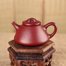 微瑕福利-週其凱, 1個, 原礦紫砂朱泥路寶釉子冶石瓢壺(安全包裝)
