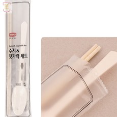 메가디자인 일회용 수저세트 2종세트 일회용기