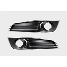 아우디 A8 D4 2011 안개등 프레임 앞 범퍼 하부 그릴 커버 구멍 포함 밝은 바 3, 01 2PCS left and right