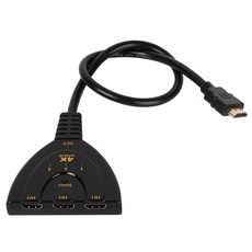 【BK.3C】三進一出 HDMI 4K 2K 切換器 免供電 帶HDMI線 3進1出轉接頭, 1個, HDMI-3in1