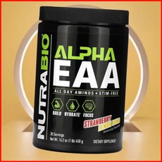 너트라바이오 알파 EAA 딸기 레몬 맛 458g 미국내수, 1개