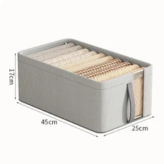 1pc 부직포 Underbed 퀼트 보관 가방 대용량 접이식 의류 정렬 상자 옷장 주최자, 02 Gray-1pc