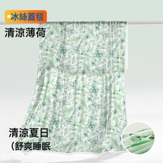 嬰兒蓋毯寶寶冰絲毯夏季薄款空調被新生兒午睡毯子涼被男女孩a類, 清涼薄荷【升級涼感-柔軟透氣】