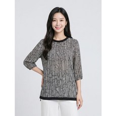 프렐린 라운드넥 패턴 블라우스-R2BB221617A 758282