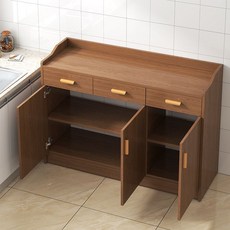 椿嶼 茶水櫃 客廳餐邊櫃 實木色 儲物櫃 收納櫃 廚房櫥櫃, 【1抽1門】40*36*56基礎帶輪款,【今日特價】*