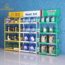 機油貨架大全超市便利商店小賣部日用品電池展示架立式落地式飲料架, 1個, T16-白色三層加厚60*30*153