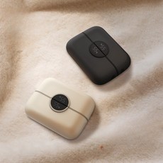 휴대용 충전식 손난로 겨울철 미니 난방기 사무실 탁상용 가정용 캠핑용 온기 유지, 아이보리 6000mAh, 단일 모델