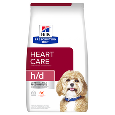 Hill's 希爾思 犬用 h/d 心臟照護處方飼料, 7.98kg, 1個, 心臟護理