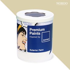 노루페인트 팬톤 실외 벽면 저광 페인트, 13-0613 ChinoGreen, 1L, 1개