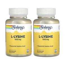 쏠라레이 L-라이신 500mg 베지캡슐 120정, 1캡슐, 2개