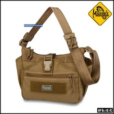 【野戰搖滾】馬蓋先 MAGFORCE 迷你雙面人戰術攜行袋 黑色 戰術側背包 跨包 單肩包 勤務包 登山包, 狼棕色