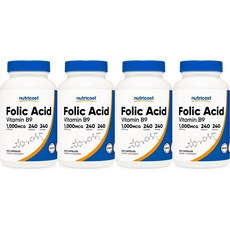 뉴트리코스트 엽산 1000mcg, 4개, 240개