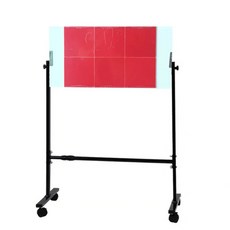 탁구 타겟 훈련 반발판 반동보드 대타기 연습 블랙 휴대용, 1개, G. 빨간 고무 6조각