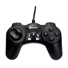 簡易型USB搖桿 遊戲專用搖桿/AUTO 自動打怪功能 可搭配joytokey鍵盤定義程式 - R0005-M, 黑色, 1個