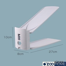 可調節雙層鞋托架 雙層設計節省空間 可調節高度適用各種鞋款, 1個, 標準款｜灰色｜可調節鞋托架, 灰色