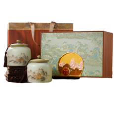 석초지 찹쌀향 보이차 소타차 윈난 숙차 찻잎 도자기 500g