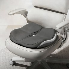 Tooliva 자세보정방석 체중분산 무하중 고밀도메모리폼 인체공학 사무실 비행기 컴퓨터 통풍 푹신한쿠션, 그레이