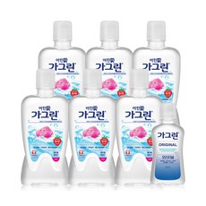 가그린 어린이용 딸기향 380ml 6개 + 오리지널 100ml 구강청결제, 2세트, 2.38L