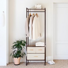 CASAMARU Rea 2層抽屜型衣架, 淺褐色