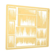 shangren 모델 공예 만들기 그림 스텐실 템플릿 1/100 1/48 1/72 모델 공급, 설명한대로, 금속, 골든, 1개