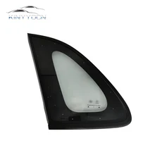 미쓰비시 ASX 뒷 창 유리 삼각형 플레이트 장식 커버 패널 사이드 미러 트림 외장 용 1PCS, 01 Left