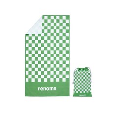 레노마수영복 renomaswim 용품 체커보드 비치타올 파우치 세트 그린 RO-RT2D003-GN Q_413, GN(그린), F, GN(그린)