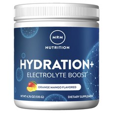 Mrm Hydration+增強型電解質補充粉 柳橙&芒果風味, 1個, 135g