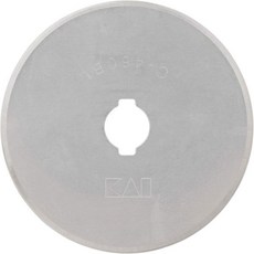 로터리 커터 날 블레이드 카이 면도기 5045JBL 원형 칼날 교체 1피스 특수 직경 1.8인치 45mm 아름다운 절삭 표면 수공예품 바느질 DIY 천, Round blade, 1 x Replacement Blade