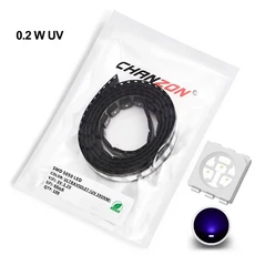 100pcs SMD 5050 (2020) LED 방출 다이오드 램프 칩 따뜻한 차가운 흰색 레드 파란색 주황색 UV 핑크 RGB, 0.2W UV 395nm, 08 0.2W UV 395nm_01 CHINA