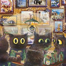 500피스 고양이들의 열린 전시회 직소퍼즐, 1, 1