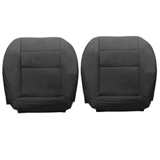 Priprilod 메르세데스 벤츠 C250 C300 C350 2008-2014와 호환되는 블랙 운전자 및 조수석 바닥 교체 가죽 시트 커버 메르세데스 벤츠 GLK250 GLK