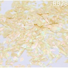 자개 조각 전복 DIY 네일아트 브로치 껍데기 장식 재료 공예 나전칠기 얇은 자개지, B. 크림색
