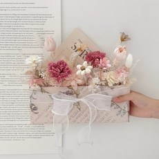 Floraflower 永生康乃馨信封花-花信寄情 (3色) 母親節禮物 永生花花束 康乃馨花束 精美禮物 生日, 海棠粉, 1個