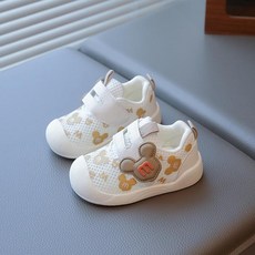 嬰幼兒學步鞋 網狀鏤空卡通寶寶運動鞋