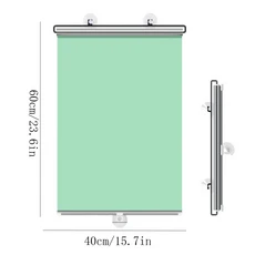2/1개입 차양막 프라이버시 무선 창문 커튼 접이식 못 없이 설치 가능한 흡착식 롤 블라인드 완전 암막 차