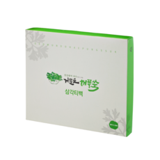 봄쑥차 삼각티백 거문도 해풍쑥 무농약 국산차 선물세트, 1g, 1세트, 40개입