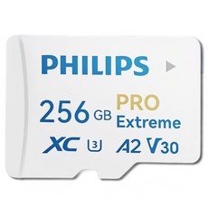필립스 A2 익스트림 프로 고속 마이크로 SD카드, 1개, 256GB