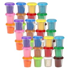 4세완구 작품만들기 미술수업 컬러클레이 대용량세트 엄마표미술 유치원미술용품 DIY, 1세트, 60g, 혼합색상