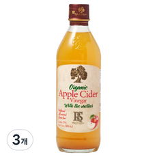 라파엘살가도 유기농 애플사이다 비니거 식초, 3개, 500ml