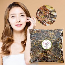 이쁨달다 프리미엄 베이직 칼라고무줄 브라운 검정 헤어끈 100g 판매자 마이아이리스만 이쁨달다 정품입니다