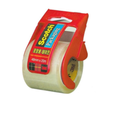 스카치 프리미엄 미니 포장용 테이프 (48mmx20m), 4개, 레드투명