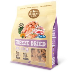 日初Sunrise 肉鮮生 犬貓凍乾主食 貓凍乾 狗凍乾 凍乾主食 主食糧 狗 凍乾, 1個, 貓凍乾主食-鮭魚+鮪魚