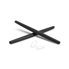 PapaViva 오클리 윙폴드 EVS OX5115 EVR OX5118용 교체용 고무 키트 노즈 피스 및 이어삭스 - 블랙