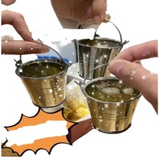 迷你喝酒小鐵桶 創意搞笑水桶杯 啤酒飲料專用酒杯, 1個, 創意搞怪【迷你小鐵桶】